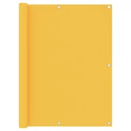 Parawany - vidaXL Parawan balkonowy, żółty, 120x600 cm, tkanina Oxford vidaXL - miniaturka - grafika 1