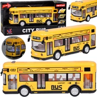 Samochody i pojazdy dla dzieci - AUTOBUS ŻÓŁTY IMPREZOWY OTWIERANE DRZWI DŹWIĘKI - miniaturka - grafika 1