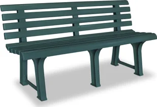 Elior ławka ogrodowa Alvine, zielona 4095 - Ławki ogrodowe - miniaturka - grafika 1