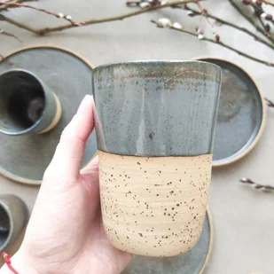 POTPOTSTUDIO Ceramiczny kubek POTPOTSTUDIO Metalik 380 ml 9404-uniw - Kubki - miniaturka - grafika 1
