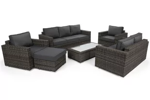 Meble ogrodowe technorattanowe Perugia Olive / Grey - Meble ogrodowe - miniaturka - grafika 4