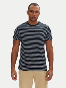 Tommy Jeans T-Shirt DM0DM20377 Granatowy Slim Fit - Koszulki męskie - miniaturka - grafika 1