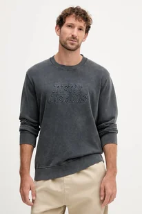 Pepe Jeans bluza bawełniana DARIUS CREW męska kolor szary z aplikacją PM582760 - Bluzy męskie - miniaturka - grafika 1