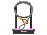 Zabezpieczenia do roweru - Onguard Zapięcie rowerowe NEON 8154PN U-LOCK - 115mm 230mm - uchwyt + 2 x Klucze + linka 10mm 120cm różowe (NEW) A-ONG-8154PN - miniaturka - grafika 1