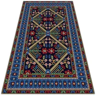 Dywany zewnętrzne - Dywan do domu na taras Geometryczne kwiaty retro 80x120 cm - miniaturka - grafika 1