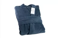 Szlafroki damskie - Szlafrok frotte unisex Opulence XL granatowy 450 gsm ze 100% bawełny egipskiej Nefretete - miniaturka - grafika 1