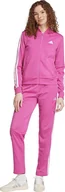 Dresy damskie - Dres damski adidas Essentials 3-Stripes różowy JD5436 L - miniaturka - grafika 1
