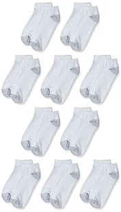 Hanes Damskie skarpety 680/10 Comfort Blend Low Cut, 10-pak, biały, Large - Skarpetki damskie - miniaturka - grafika 1