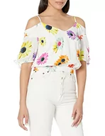 Bluzy damskie - Desigual Damska bluza, biały, XL - miniaturka - grafika 1