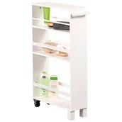 Wózki kuchenne - Mobilny wąski regał trzy poziomowy - miniaturka - grafika 1