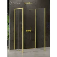 Kabiny prysznicowe - New Trendy K-1636 KABINA PRIME LIGHT GOLD PROSTOKĄTNA PRZY$272CIENNA L 100x110x200 CZYSTE 6mm ACTIVE SHIELD - miniaturka - grafika 1