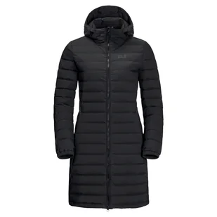 Damski płaszcz JACK WOLFSKIN GLOWING MOUNTAIN COAT W 1206151-6000 – Czarny - Płaszcze damskie - miniaturka - grafika 1