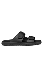 Klapki i japonki męskie - Geox Klapki U Flextride S U652JB 0009B C9999 Czarny - miniaturka - grafika 1