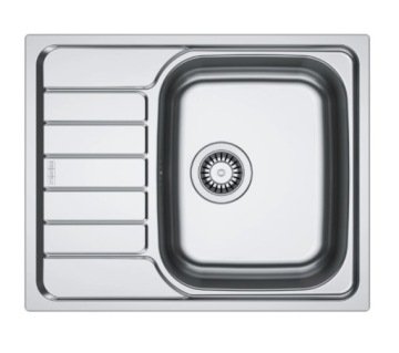 Franke Spark SKN 611-62/50 Zlewozmywak stalowy jednokomorowy 62x50 cm stal 101.0712.223