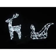 Ozdoby bożonarodzeniowe - Renifer z saniami zewnętrzny 140 LED 100 cm - miniaturka - grafika 1