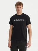 Koszulki męskie - Columbia T-Shirt Basic Logo 2155001 Czarny Regular Fit - miniaturka - grafika 1