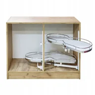 Nerki - Kosz Cargo Corner 600mm Nerka Prawa Biała Cichy Domyk Mata Antypoślizgowa - miniaturka - grafika 1