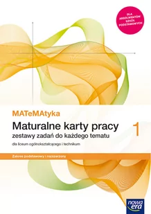 MATeMAtyka LO 1 ZPR Maturalne Karty Pracy NE Karolina Wej,dorota Ponczek - Podręczniki dla liceum - miniaturka - grafika 1