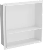Półki łazienkowe - Mexen X-Wall-NR półka wnękowa bez kołnierza z półką 30 x 30 cm, biała - 1921303010S - miniaturka - grafika 1