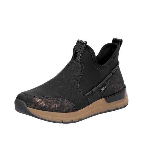 Rieker Damskie sztyblety 58954, czarny, 39 EU