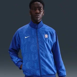 Męska piłkarska kurtka przedmeczowa Nike Dri-FIT Chelsea F.C. Strike - Niebieski - Kurtki i kamizelki sportowe męskie - miniaturka - grafika 1