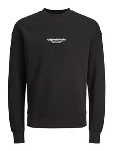 Bestseller A/S Bluza męska Jorvesterbro Sweat Crew Neck Noos, czarny, L - Bluzy męskie - miniaturka - grafika 1