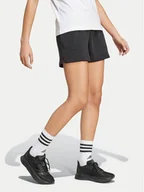 Spodenki damskie - adidas Szorty sportowe Essentials Small Logo JH3685 Czarny Loose Fit - miniaturka - grafika 1