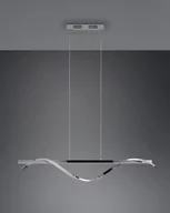 Lampy sufitowe - Trio Leuchten Designerska lampa wisząca ze stali z 3-stopniowym ściemnianiem LED - Sander - miniaturka - grafika 1