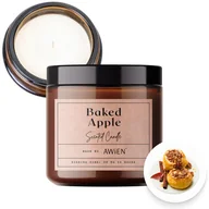Świece - Naturalna Świeca Sojowa w Słoiku Bawełniany Knot o Zapachu Pieczone Jabłko - miniaturka - grafika 1