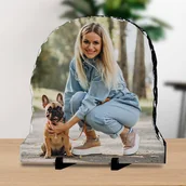 Ramki na zdjęcia - Kamienna ramka 20 x 20 cm z łukiem z Twoim zdjęciem - miniaturka - grafika 1