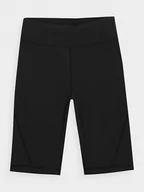 Spodnie sportowe damskie - 4F Szorty funkcyjne w kolorze czarnym - miniaturka - grafika 1