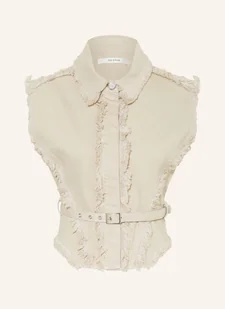 Gestuz Bluzka Jeansowa Gzcatia beige - Bluzki damskie - miniaturka - grafika 1