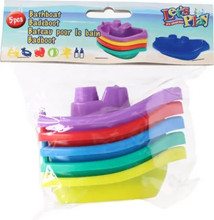 Łódki zabawki do kąpieli dla dzieci LET'S PLAY x5 - Zabawki do kąpieli - miniaturka - grafika 2