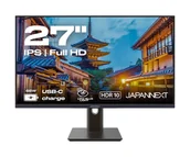 Monitory - JAPANNEXT JN-IPS27FHDR-C65W-HSP 27" FHD LED Czarny - miniaturka - grafika 1