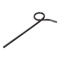 Syropy i koncentraty owocowe - Słomka z pętelką wielorazowa stal nierdzewna czarna - miniaturka - grafika 1