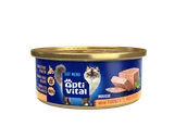 Mokra karma dla kotów - Puszysty mus dla dorosłych kotów z indykiem OptiVital mini puszka 85 g - miniaturka - grafika 1
