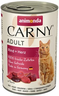 Zestaw Animonda Carny Adult, 12 x 400 g - Wołowina i serce - Mokra karma dla kotów - miniaturka - grafika 1