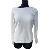 Swetry damskie - Mango Sweter Damski Elegancki Stylowy Ciepły Biały Rozmiar S - miniaturka - grafika 1