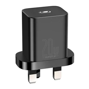 Baseus Super Si 1C szybka ładowarka USB Typ C 20W Power Delivery + kabel USB Typ C - Lightning 1m (wtyczka UK) czarny (TZCCSUP-K01) hurtel-71980-0 - Ładowarki do telefonów - miniaturka - grafika 15