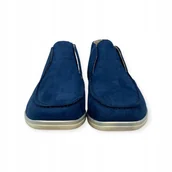 Mokasyny męskie - Mokasyny męskie zamszowe Old Money 41 - miniaturka - grafika 1