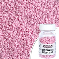 Dodatki do ciast w proszku - Posypka cukrowa SERDUSZKA RÓŻOWE micro 3 mm Sweet Decor, 30 g - miniaturka - grafika 1