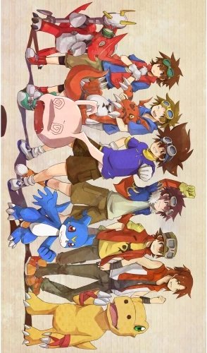 Plakat Anime Digimon adventure DGA_017 A3 (custom)