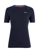 Koszulki sportowe damskie - Salewa Koszulka funkcyjna w kolorze granatowym - miniaturka - grafika 1