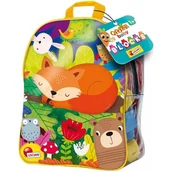 Klocki - Lisciani Plecak z klockami 24 elementy Karotka Baby 304-79902 Lisciani - miniaturka - grafika 1