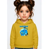 Bluzy dla dziewczynek - BLUZA DZIECIĘCA DERPY KOT DEMON HUNTERS HUNTRIX 134-140 Z KAPTUREM - miniaturka - grafika 1