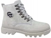Buty trekkingowe męskie - Lee Cooper Outdoor Buty Trapery Workery Szare - miniaturka - grafika 1