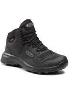 Buty trekkingowe męskie - Keen Trekkingi Tempo Flex Mid Wp 1025293 Czarny - miniaturka - grafika 1
