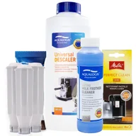 Akcesoria i części do ekspresów do kawy - Zestaw Melitta - AL-Tes46 3szt, Uniwersalny Odkamieniacz 500ml, Latteo 250ml, Melitta Perfect Clean 4szt - miniaturka - grafika 1