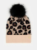 Czapki damskie - Mohito - Czapka z pomponem - beżowy - miniaturka - grafika 1