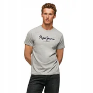 Koszulki męskie - PEPE JEANS KOSZULKA MĘSKA T-SHIRT EGGO N FUTURE SZARA r.L - miniaturka - grafika 1